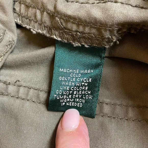 Ralph Lauren Army Green Cotton Shorts - Picture 5 of 6
